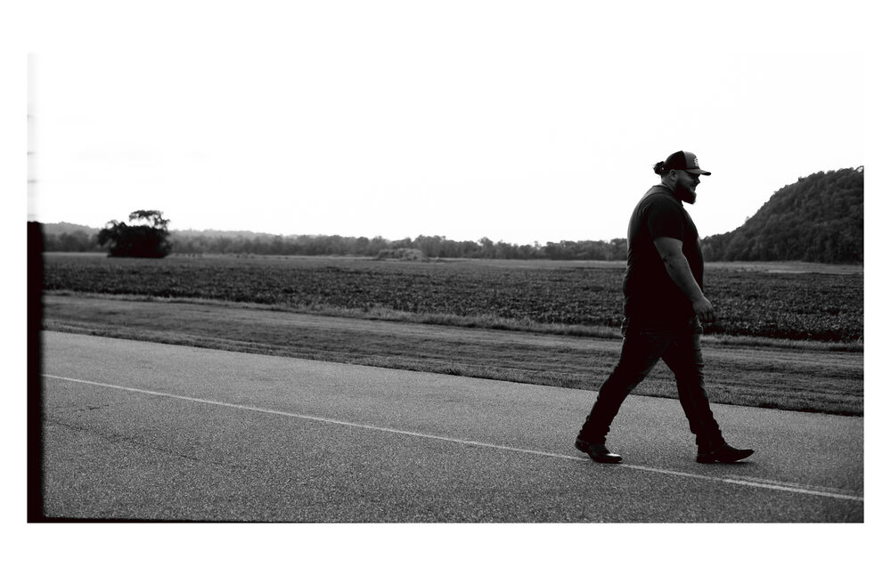 Hank Singleton on an open country road
